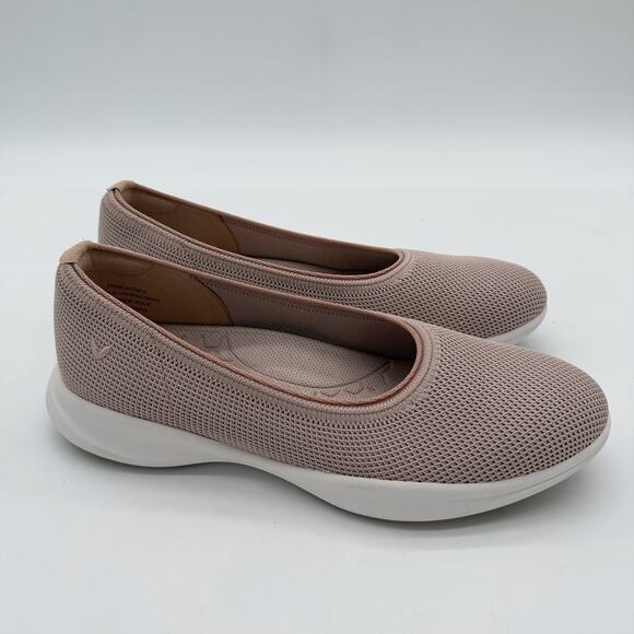 Vivaia Izabel Walker Pro Hybrid Comfort Support Knit Water RPT Flats Taupe 8.5 - Picture 2 of 10